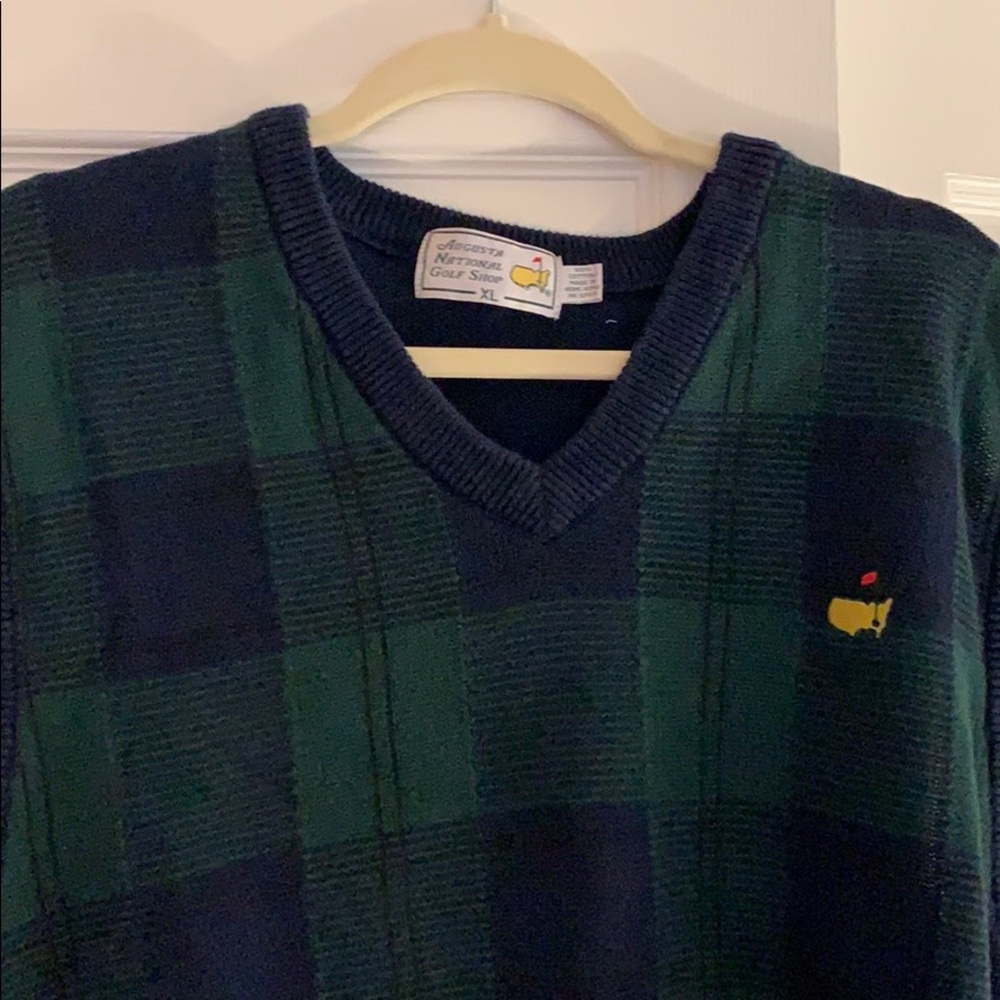 Masters Augusta National Plaid Sweater Vest XL